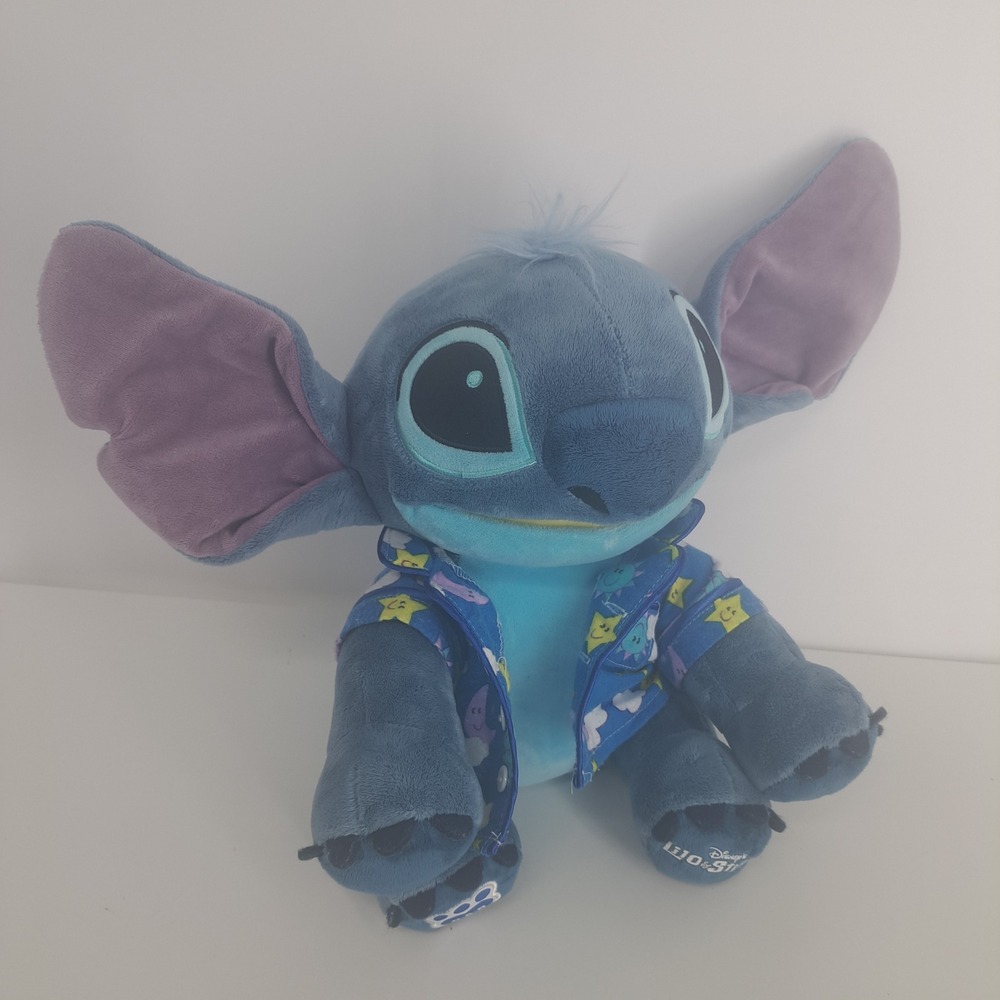 Disney Build-A-Bear Lilo & Stitch Plush with Pajamas Blue Soft Toy Disneyana